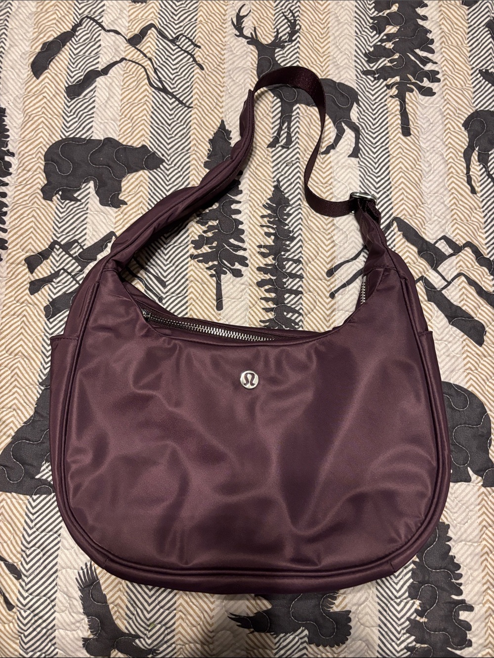lululemon athletica Plum-Red Shoulder Bag